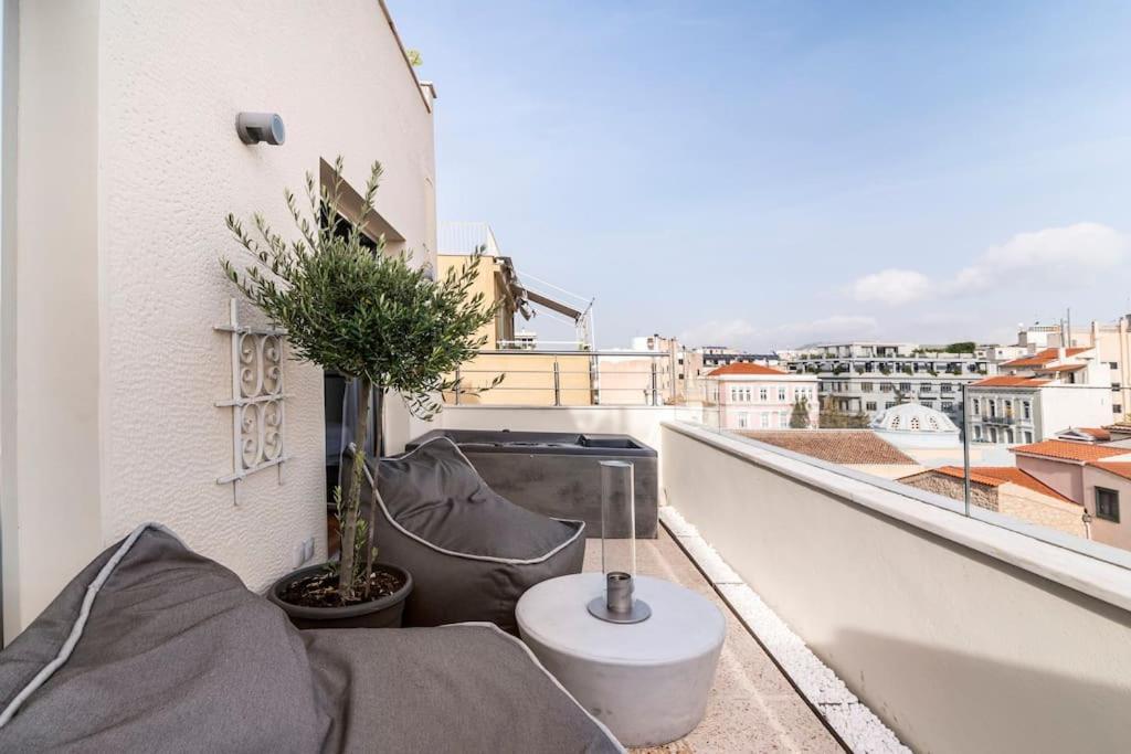 Heated Plunge Pool & Firepit Acropolis Penthouse Leilighet Athen Eksteriør bilde