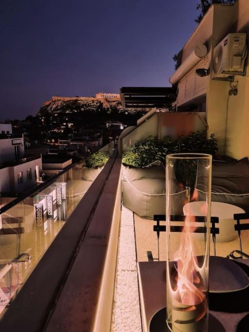 Heated Plunge Pool & Firepit Acropolis Penthouse Leilighet Athen Eksteriør bilde