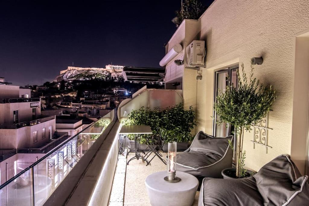 Heated Plunge Pool & Firepit Acropolis Penthouse Leilighet Athen Eksteriør bilde